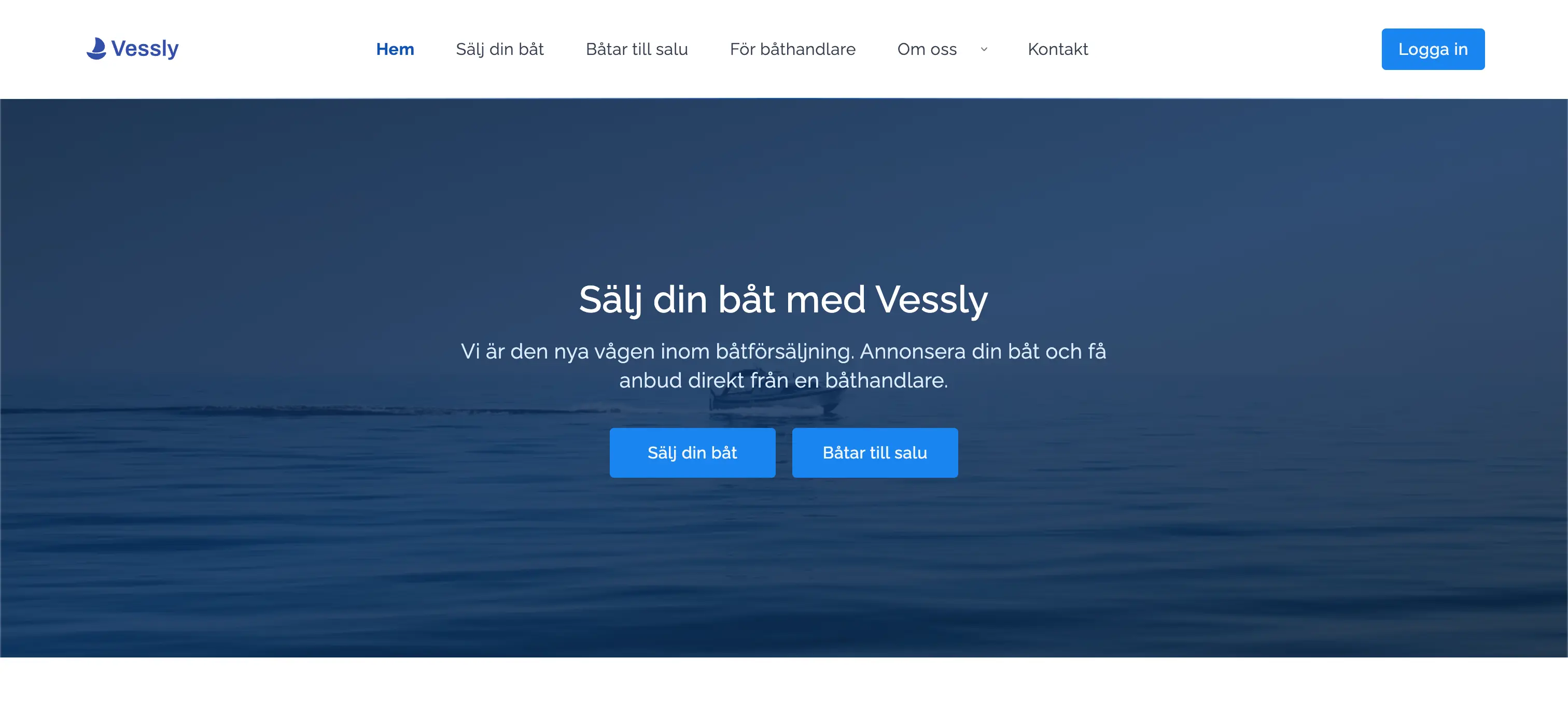 Vessly marknadsplats för båtförsäljning och båtuthyrning
